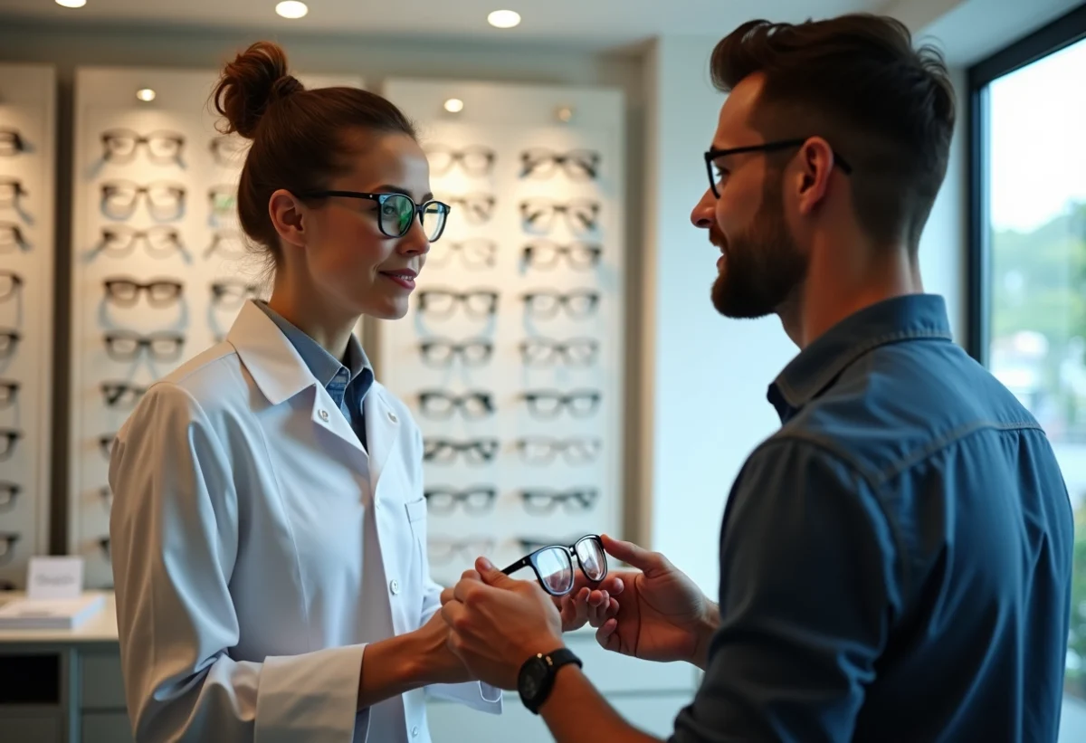 lunettes chez opticien