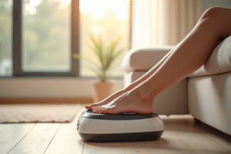 Massager de pied électrique moderne dans un salon lumineux